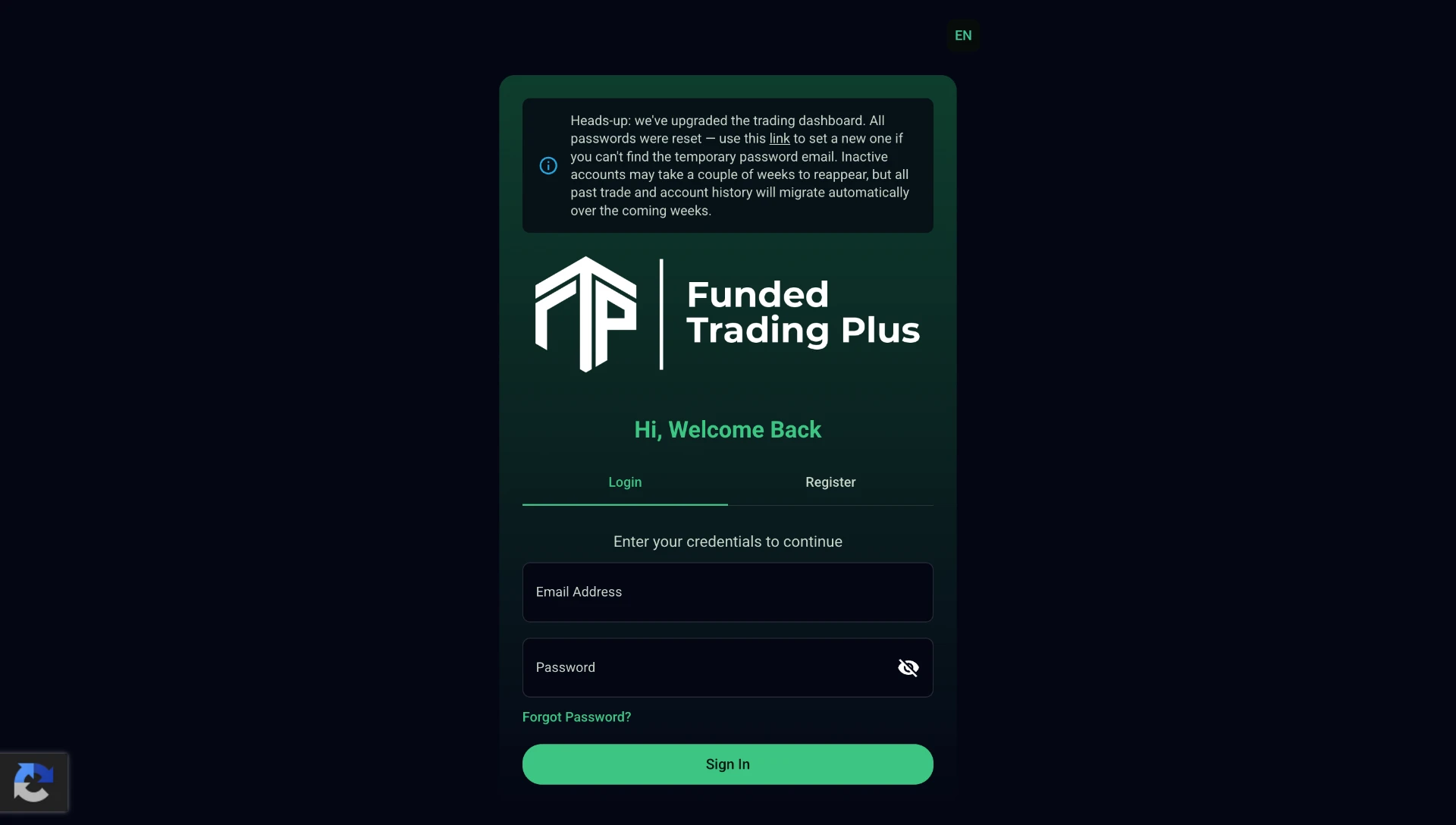 Funded Trading Plus screenshot