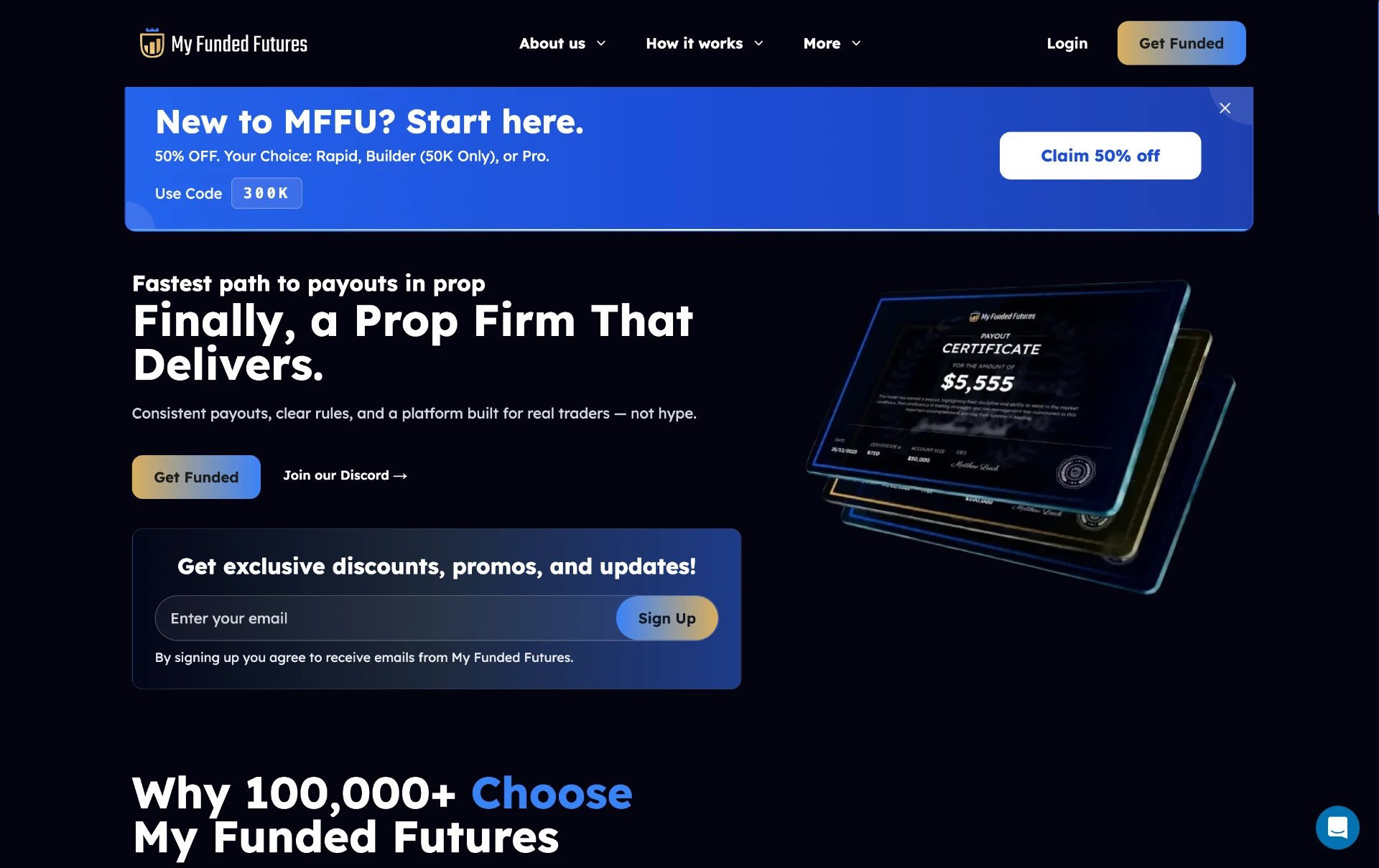 My Funded Futures screenshot